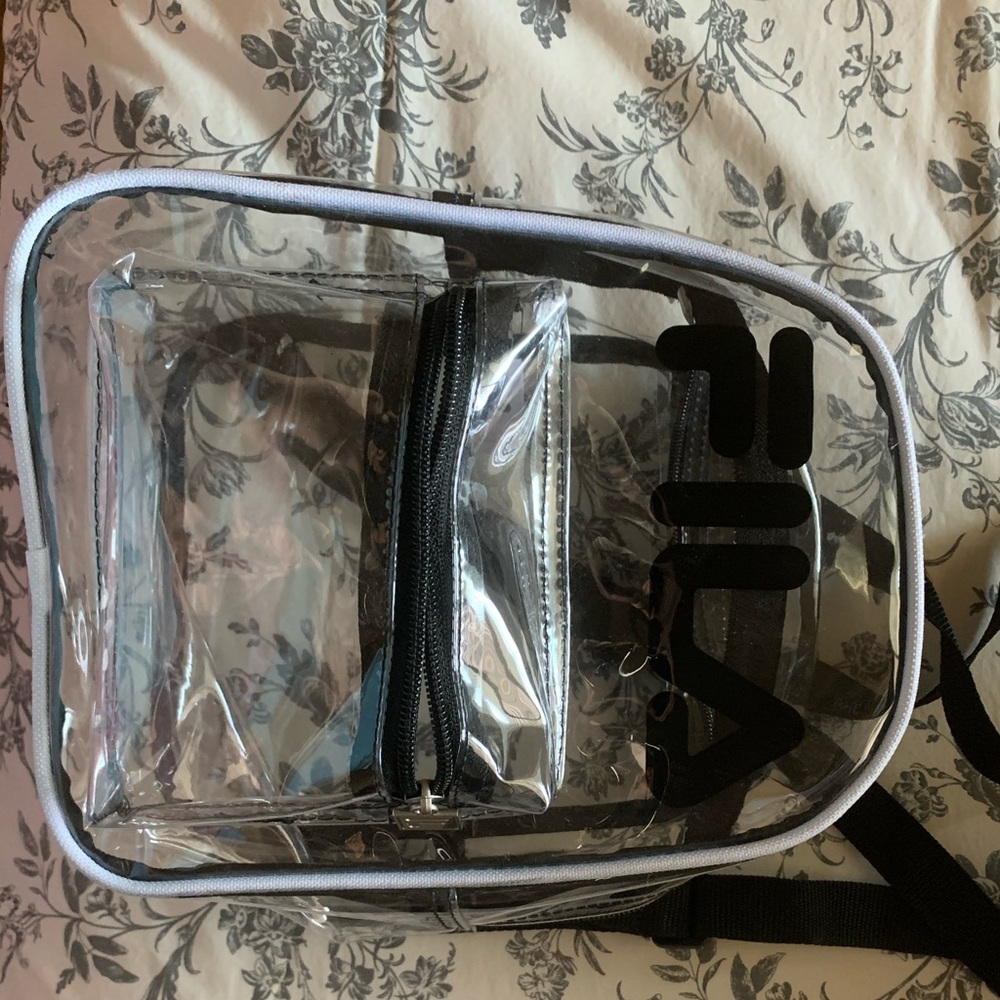 See through with black edges FILA backpack